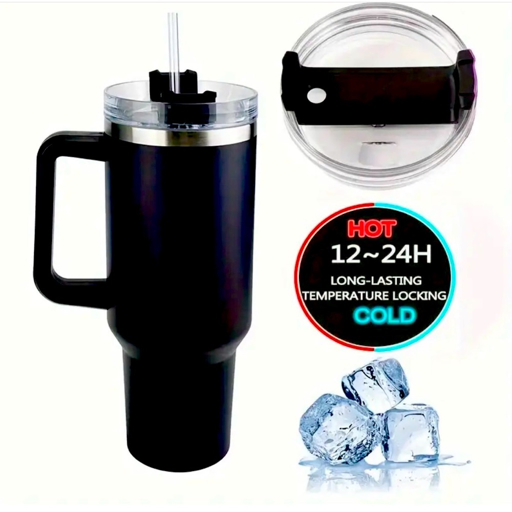 $50 NEW Stainless L&R handed Latest NEW 40 oz insulated cup with handle